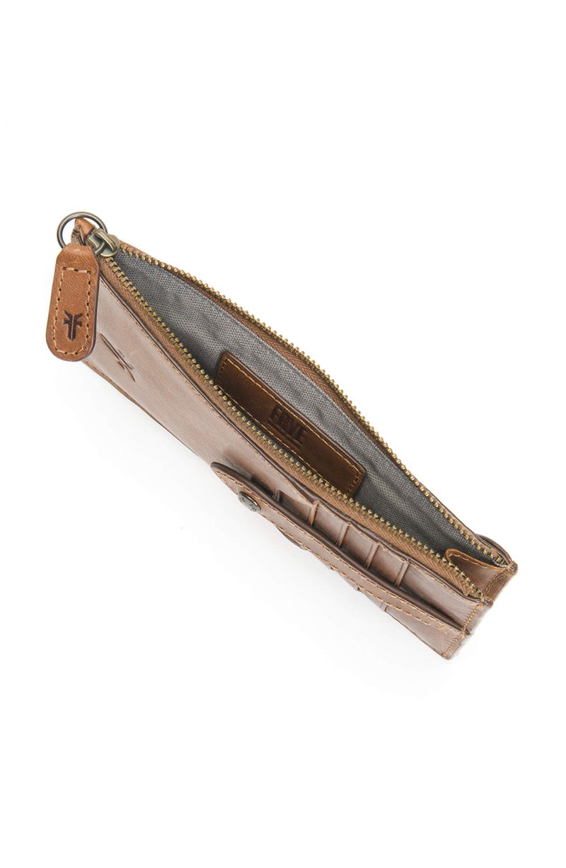 Frye Women's Melissa Snap Card Wallet, Stylish Design with Holder & Slots, Compact for Purse - Image 2